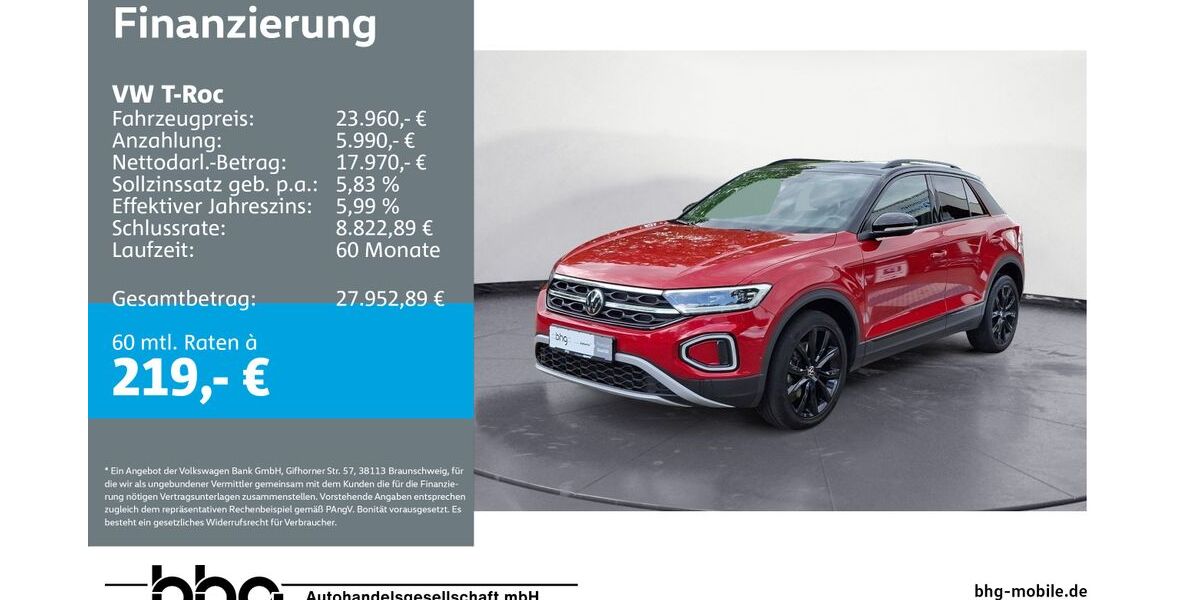 VW T-Roc 57.549 km 23.960 &euro; Freiburg 79115