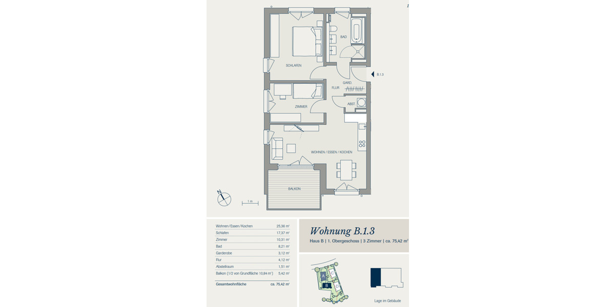 Etagenwohnung Kirchzarten Zarten - 3 Zimmer, 75 m&sup2;, 627.900&euro; | Angebot:24833817