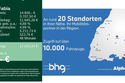 Skoda Fabia 59.300 km 14.830 &euro; Freiburg 79115