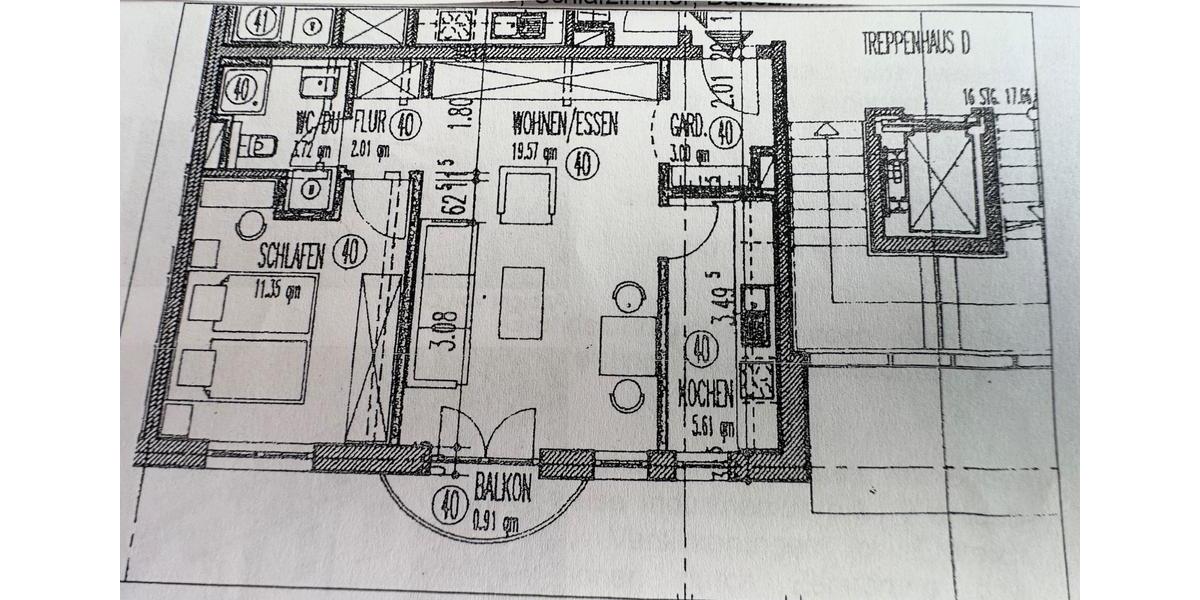 Etagenwohnung Breisach am Rhein - 2 Zimmer, 47 m&sup2;, 193.000&euro; | Angebot:26427751
