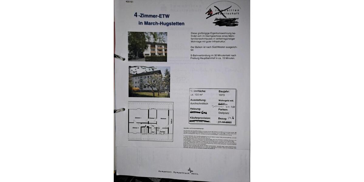 Dachgeschoßwohnung March - 4 Zimmer, 100 m&sup2;, 375.000&euro; | Angebot:25593181