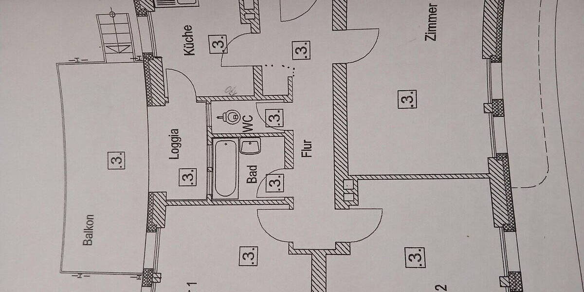 Etagenwohnung Freiburg Wiehre - 3 Zimmer, 88 m&sup2;, 695.000&euro; | Angebot:25957450