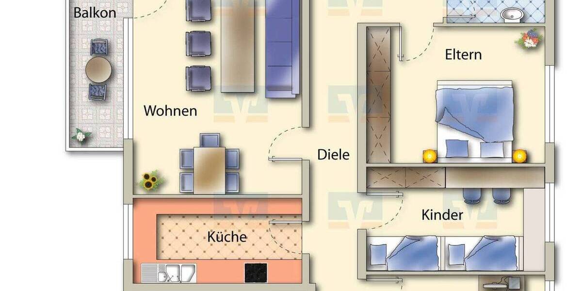 Etagenwohnung Breisach - 4 Zimmer, 102 m&sup2;, 285.000&euro; | Angebot:26094219