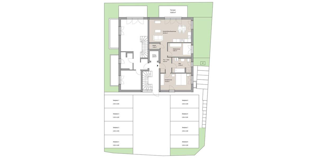 Etagenwohnung Glottertal - 3 Zimmer, 76 m&sup2;, 449.000&euro; | Angebot:26161228