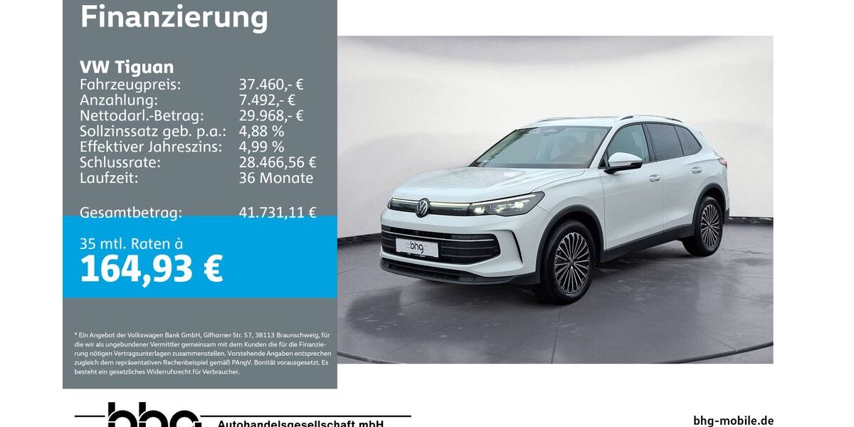 VW Tiguan 6.936 km 36.490 &euro; Freiburg 79115