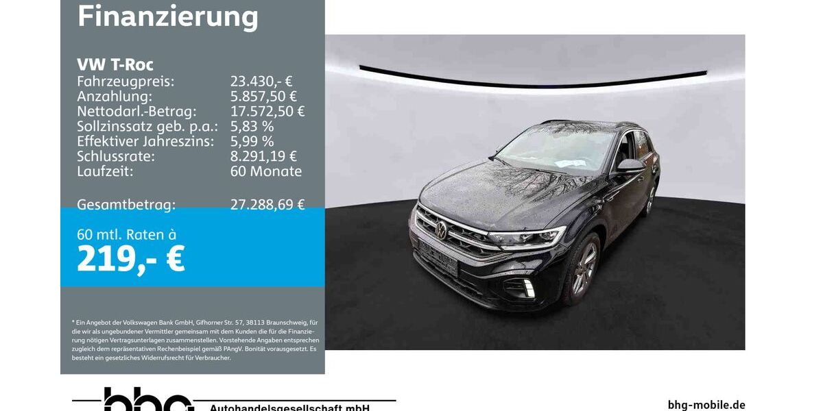 VW T-Roc 44.159 km 22.930 &euro; Freiburg 79115