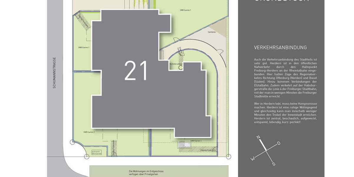 Etagenwohnung Freiburg im Breisgau Herdern - 3 Zimmer, 104 m&sup2;, 1.040.000&euro; | Angebot:20966522