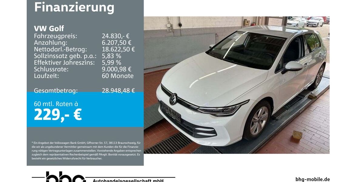 VW Golf 17.739 km 24.830 &euro; Freiburg 79115