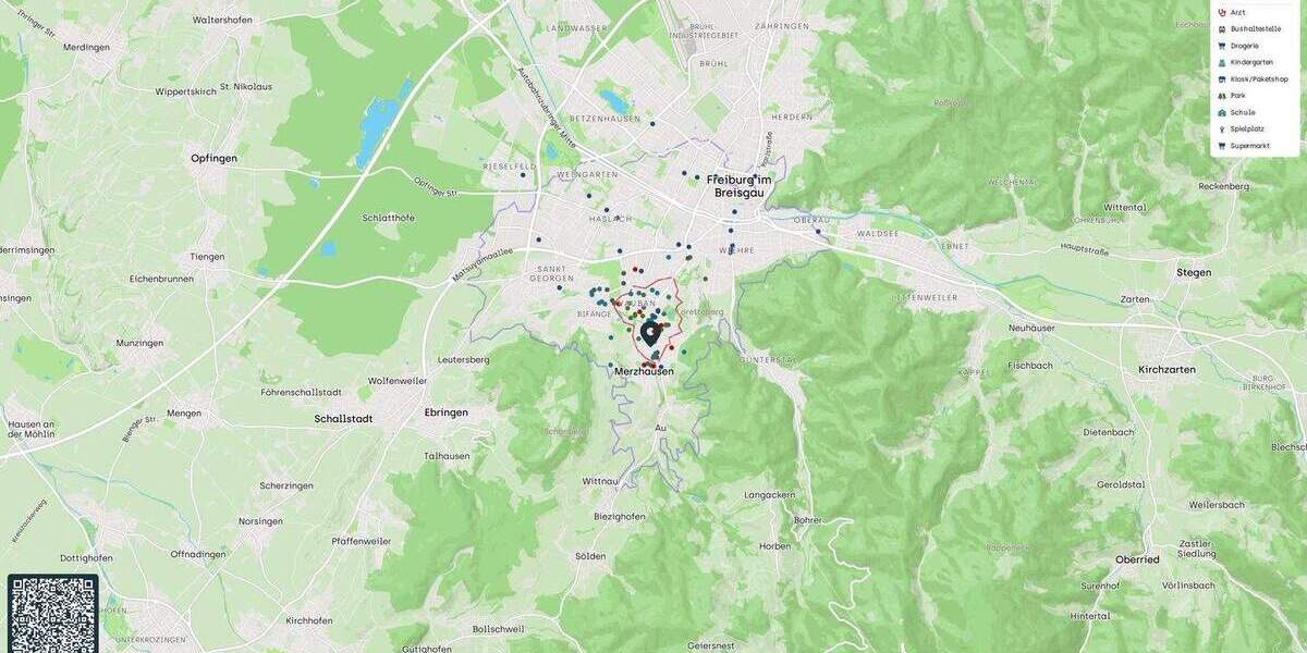 Etagenwohnung Freiburg im Breisgau Vauban - 3 Zimmer, 82 m&sup2;, 387.000&euro; | Angebot:25797425