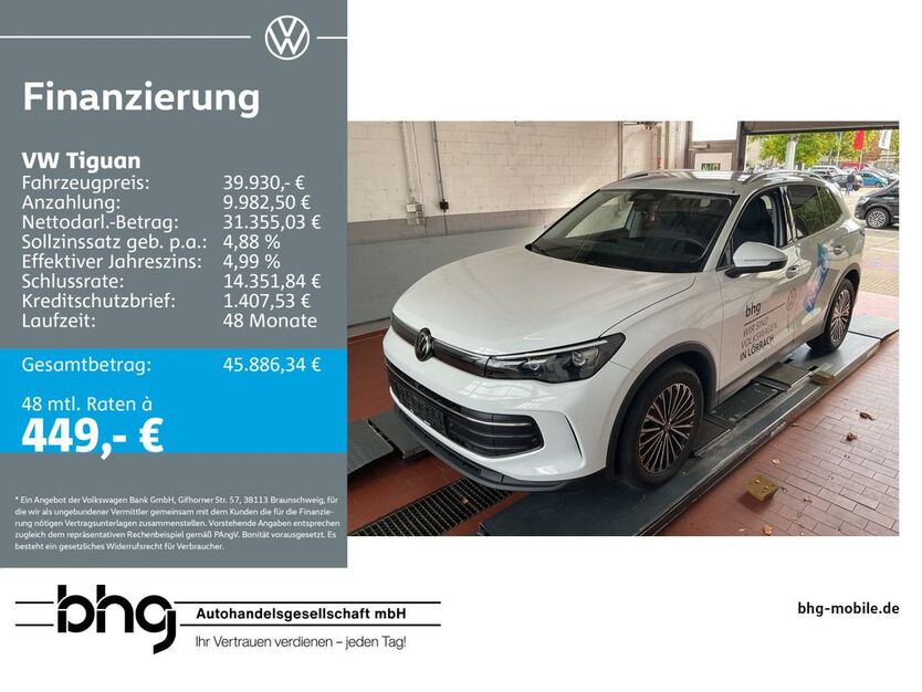 VW Tiguan 6.936 km 39.460 € Freiburg 79115