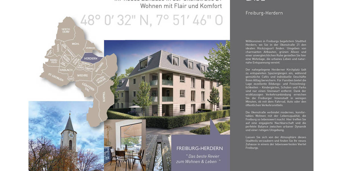 Etagenwohnung Freiburg im Breisgau Herdern - 3 Zimmer, 118 m&sup2;, 1.180.000&euro; | Angebot:25742463