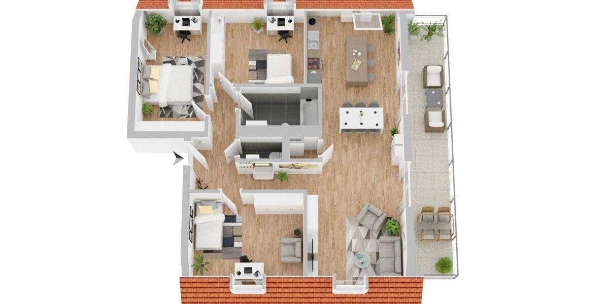 Etagenwohnung Titisee-Neustadt Neustadt - 4 Zimmer, 113 m&sup2;, 594.000&euro; | Angebot:25797707