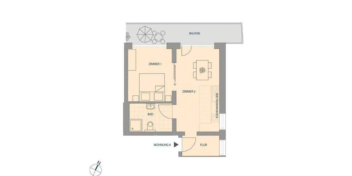 Etagenwohnung Titisee-Neustadt Titisee - 2 Zimmer, 43 m&sup2;, 199.500&euro; | Angebot:24789258
