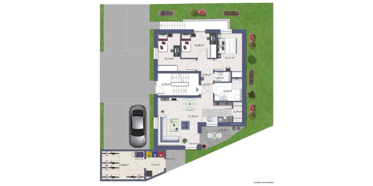 Etagenwohnung Freiburg im Breisgau St. Georgen - 4 Zimmer, 83 m&sup2;, 694.000&euro; | Angebot:26840530