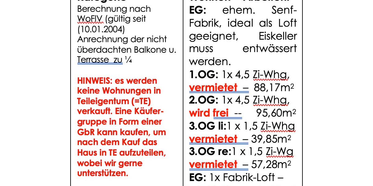 Gewerbeobjekt Freiburg im Breisgau Günterstal - 2 Zimmer, 124 m&sup2;, 249.000&euro; | Angebot:26596711
