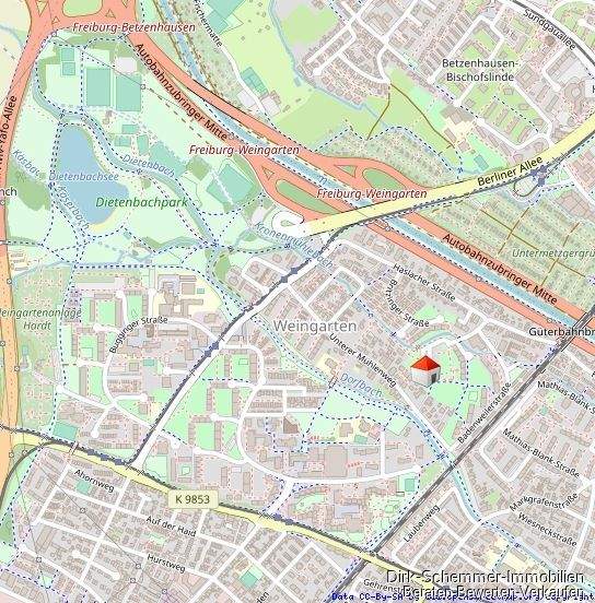 Etagenwohnung Freiburg im Breisgau Weingarten - 2 Zimmer, 82 m&sup2;, 290.000&euro; | Angebot:25746950