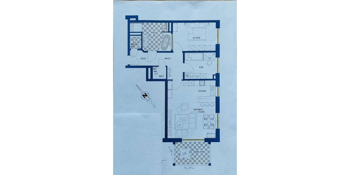 Etagenwohnung Emmendingen - 3 Zimmer, 89 m&sup2;, 434.000&euro; | Angebot:27216885